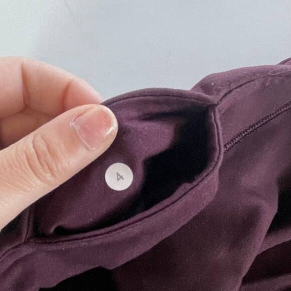 Lululemon Leggings Womens 4 Purple Wunder Under Crop III Full-On Luon 21" - Picture 7 of 13